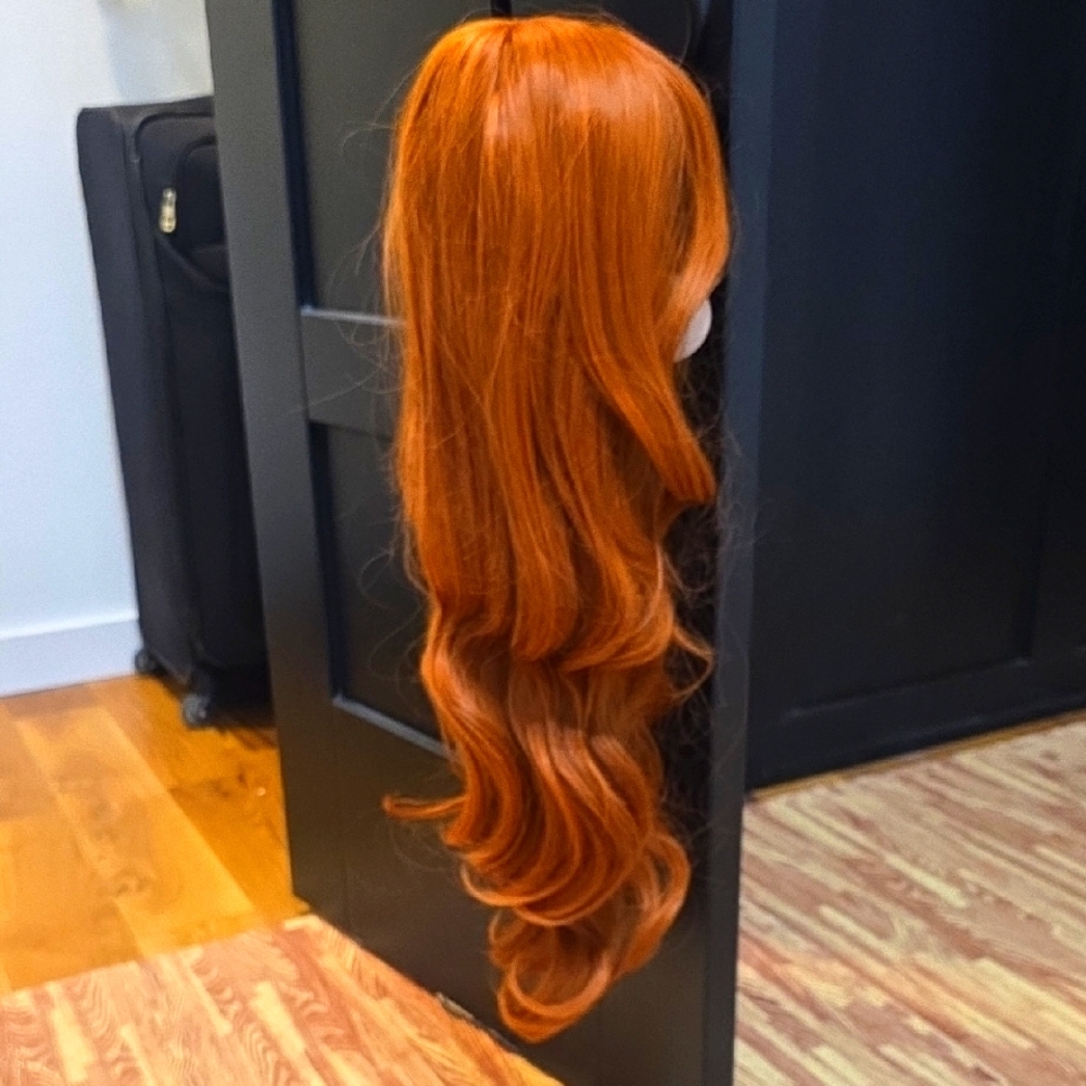 Vibrant Orange Hair Wig